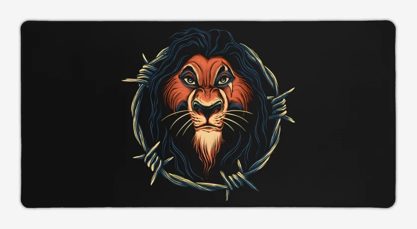 Mouse pad Gamer Negro de El Verdadero Rey