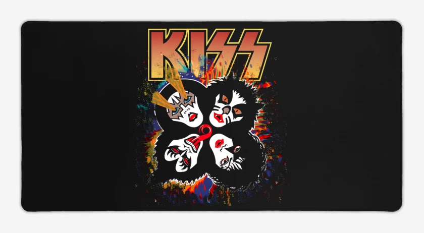 Mouse pad Gamer Negro de Rock and Roll Over