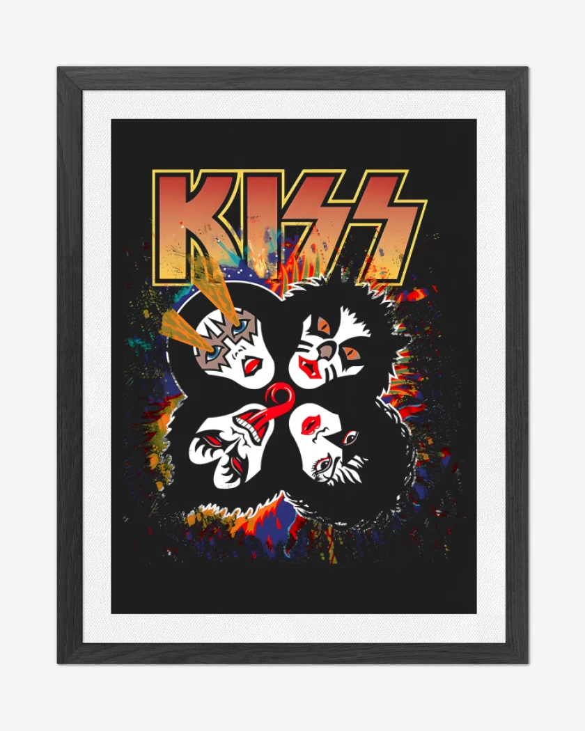 Cuadro decorativo Negro de Rock and Roll Over