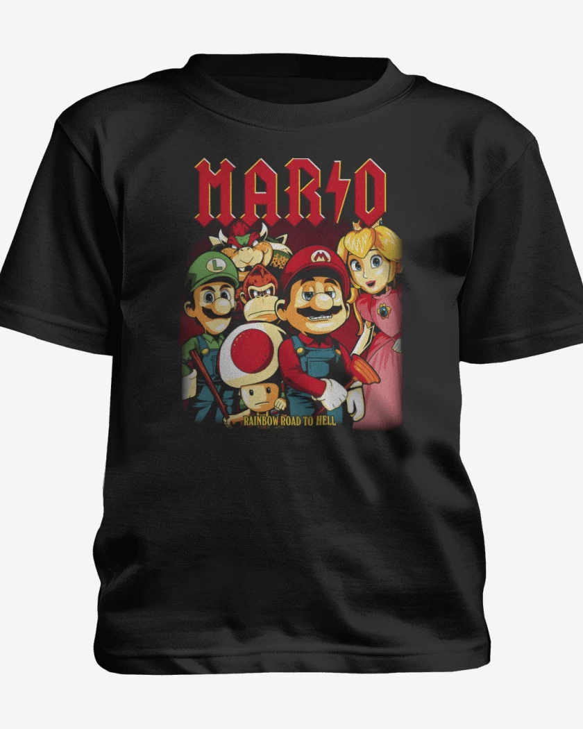 Polera de niño Negro de Rainbow Road to Hell