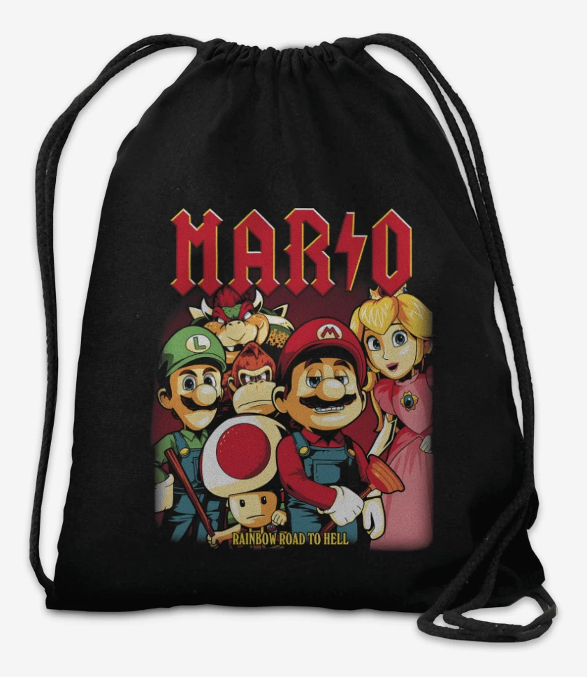 Mochila Negro de Rainbow Road to Hell