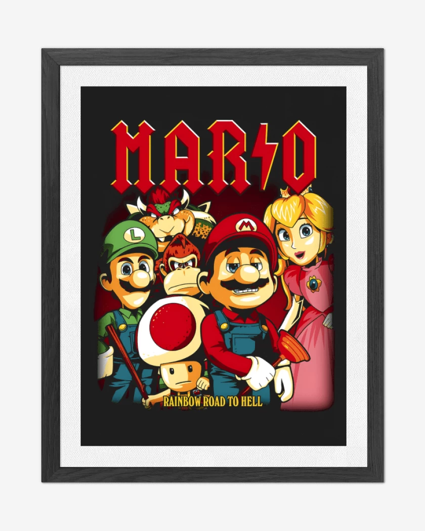Cuadro decorativo Negro de Rainbow Road to Hell