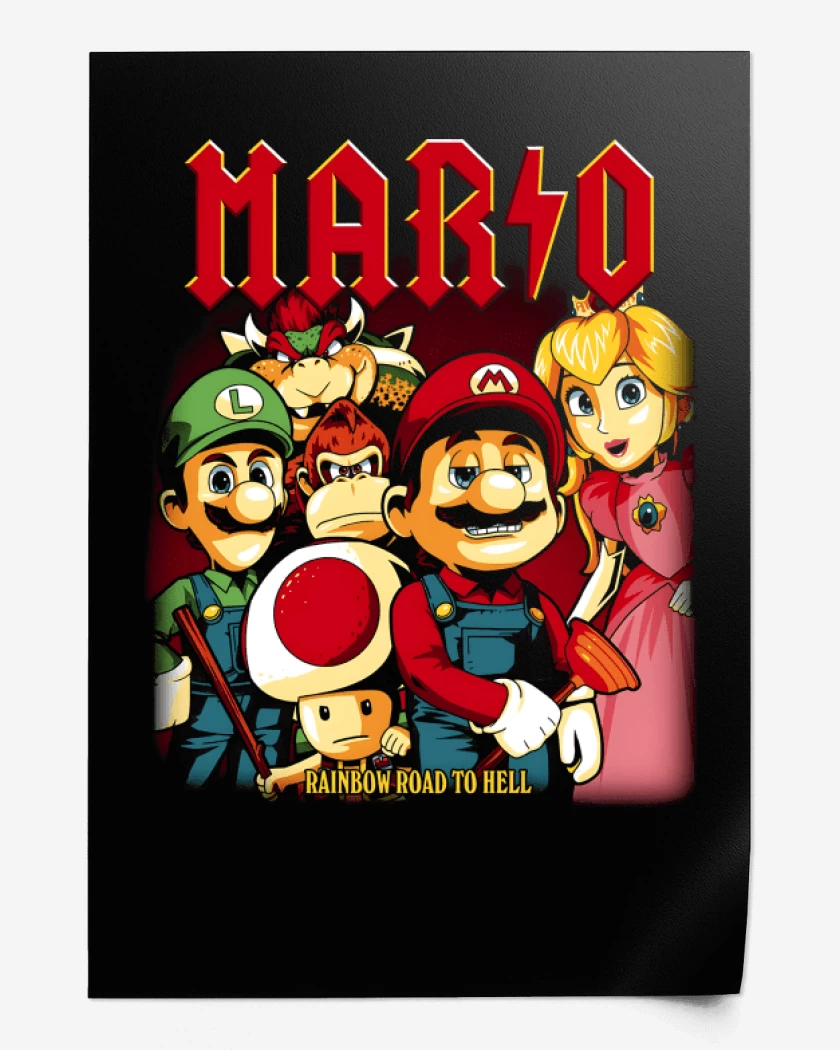 Print Rainbow Road to Hell