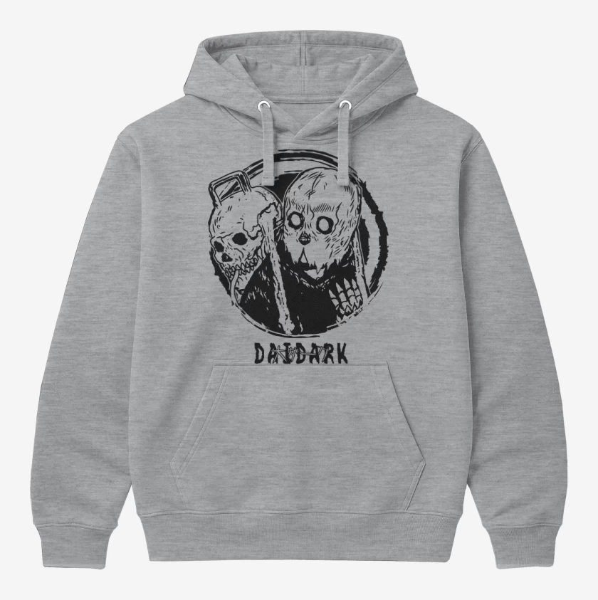Polerón Canguro Gris Melange de Daidark