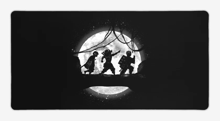 Mouse pad Gamer Negro de Moonlight Slayers
