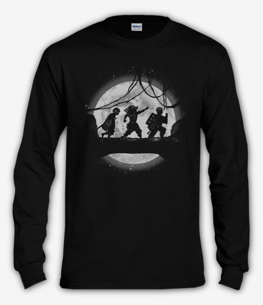 Polera manga larga Negro de Moonlight Slayers