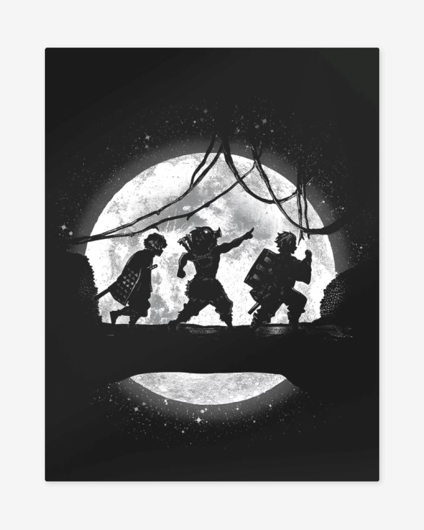 Print metalico Negro de Moonlight Slayers