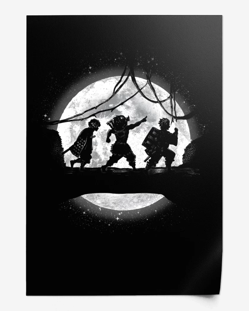 Print Negro de Moonlight Slayers