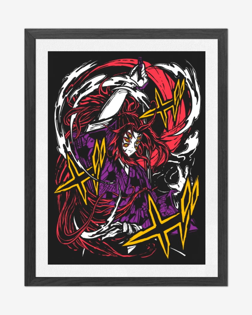 Cuadro decorativo Negro de Kokushibo 