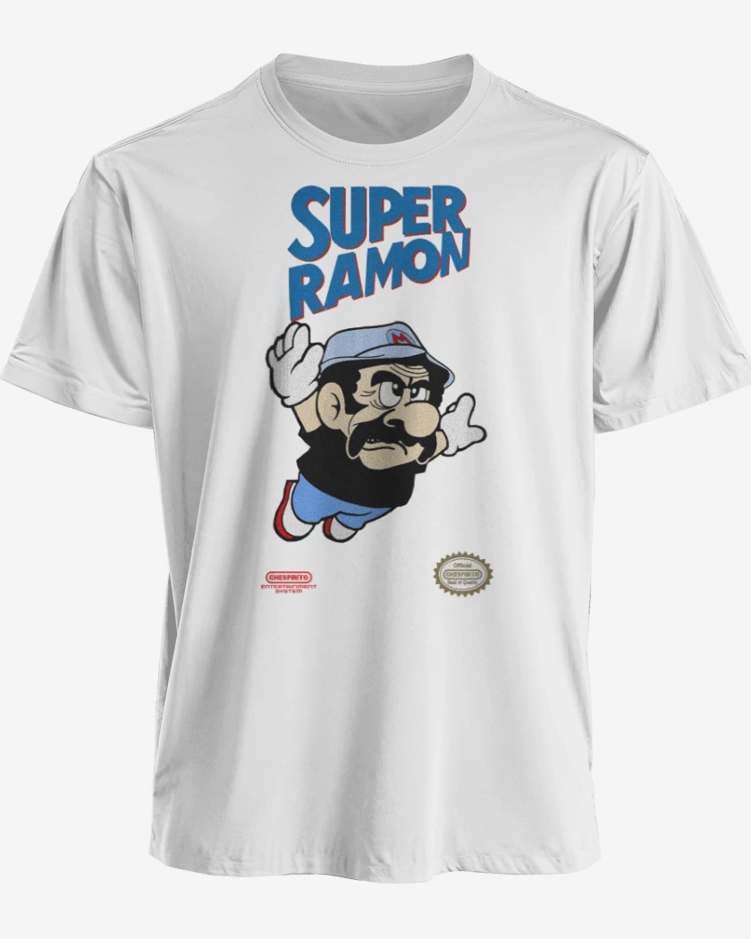 Polera premium Blanco de Super Ramon
