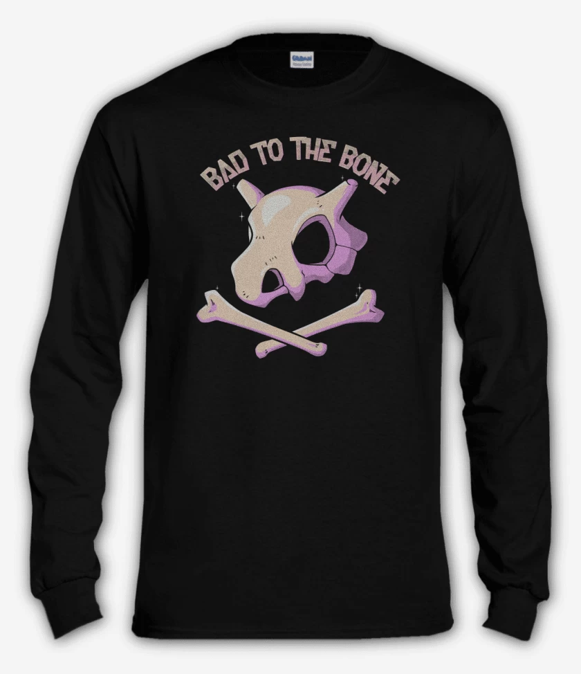 Polera manga larga Negro de Bad to the bone