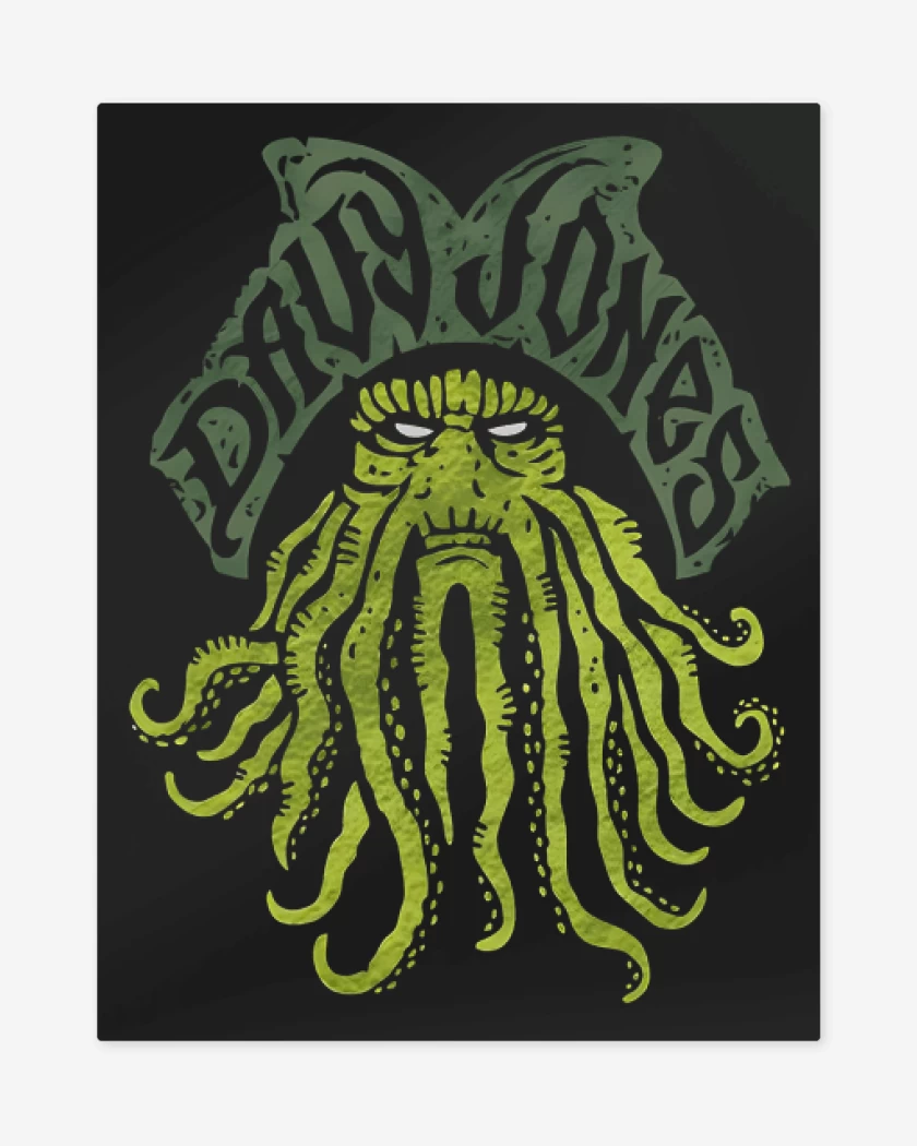 Print metalico Negro de Davy Jones 2