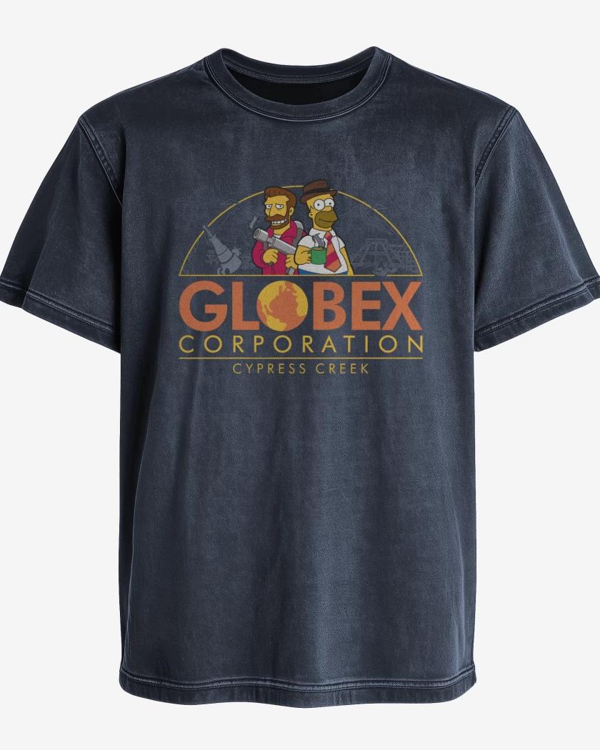 Polera desgastada Azul Marino de Globex corporation