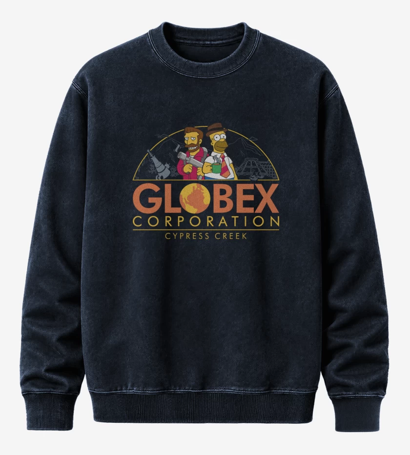 Poleron Polo Acid Wash Azul Marino de Globex corporation