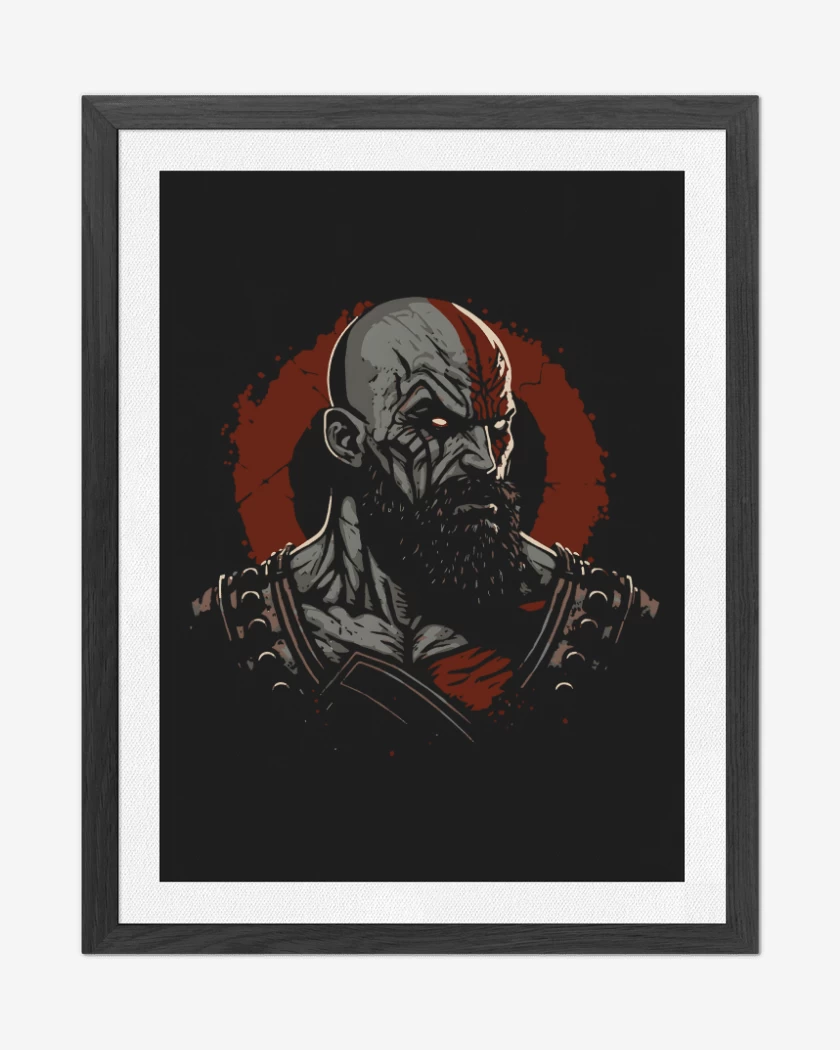 Cuadro decorativo Kratos enojado