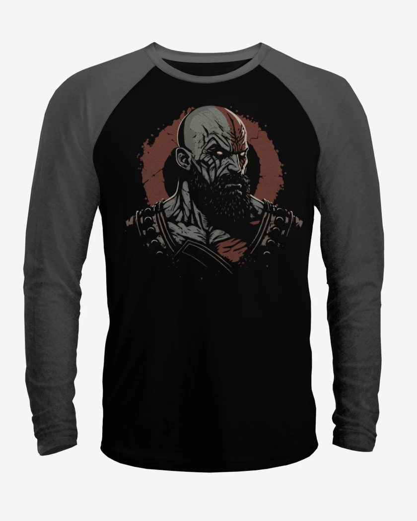 Polera Raglan Kratos enojado