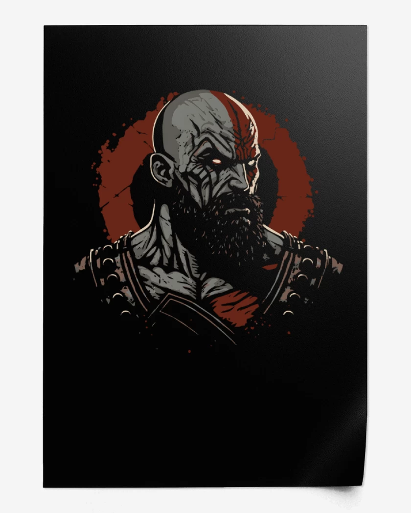 Print Kratos enojado