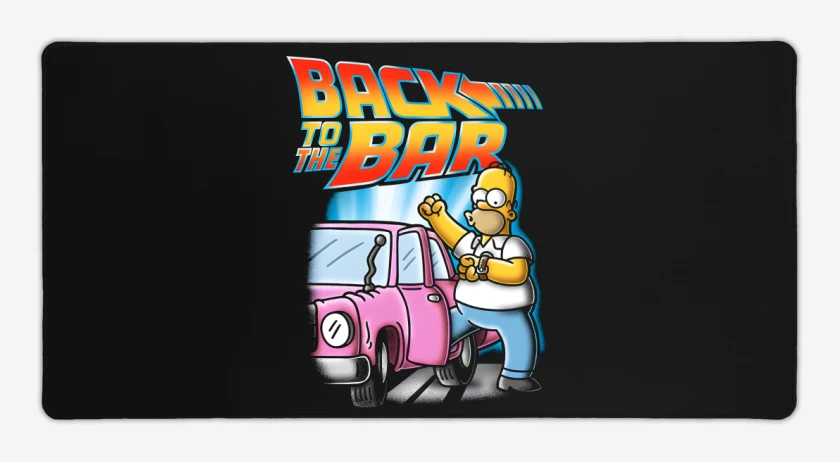 Mouse pad Gamer Negro de Volver al Bar