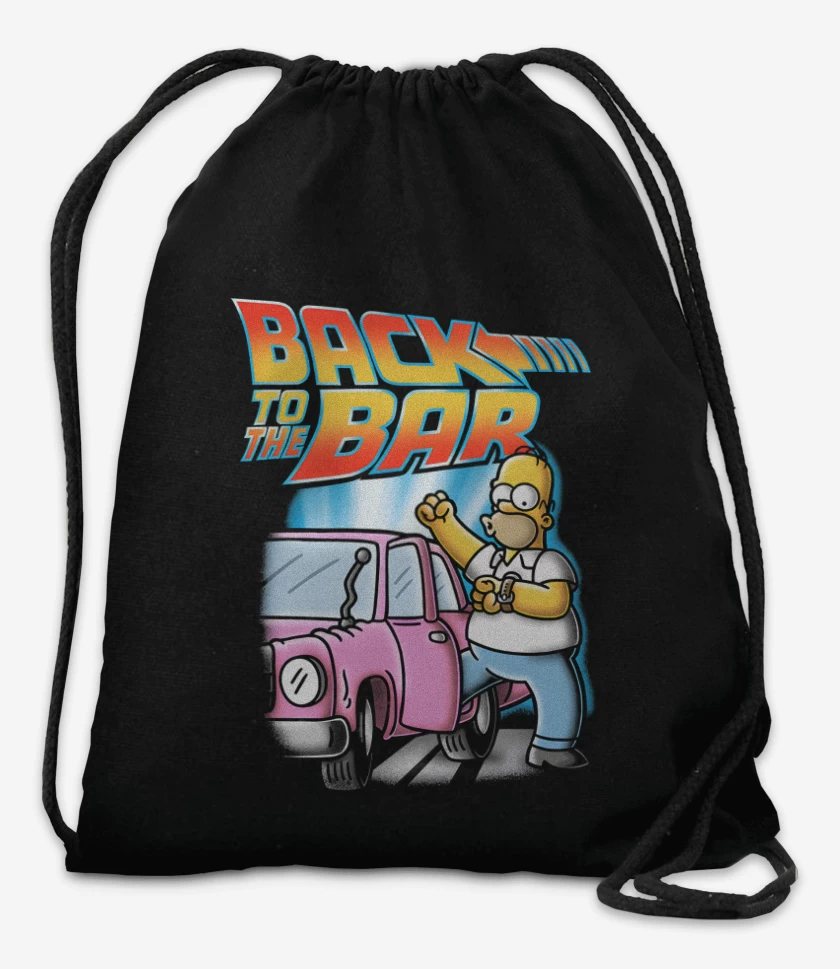 Mochila Negro de Volver al Bar