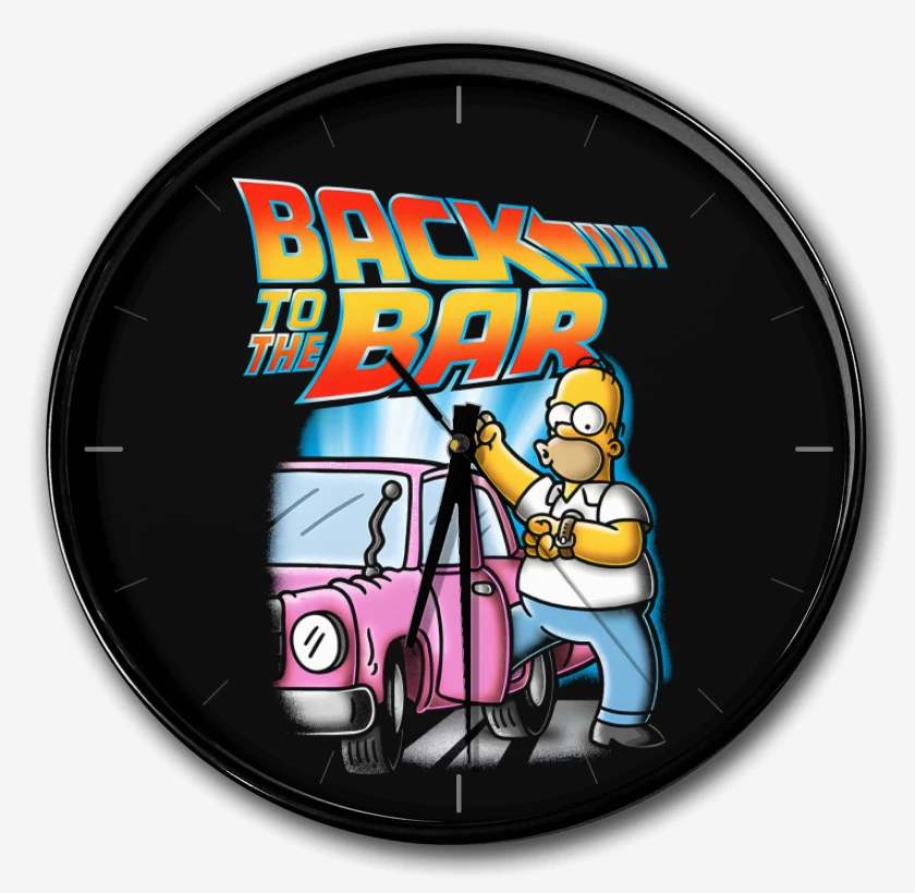 Reloj Negro de Volver al Bar