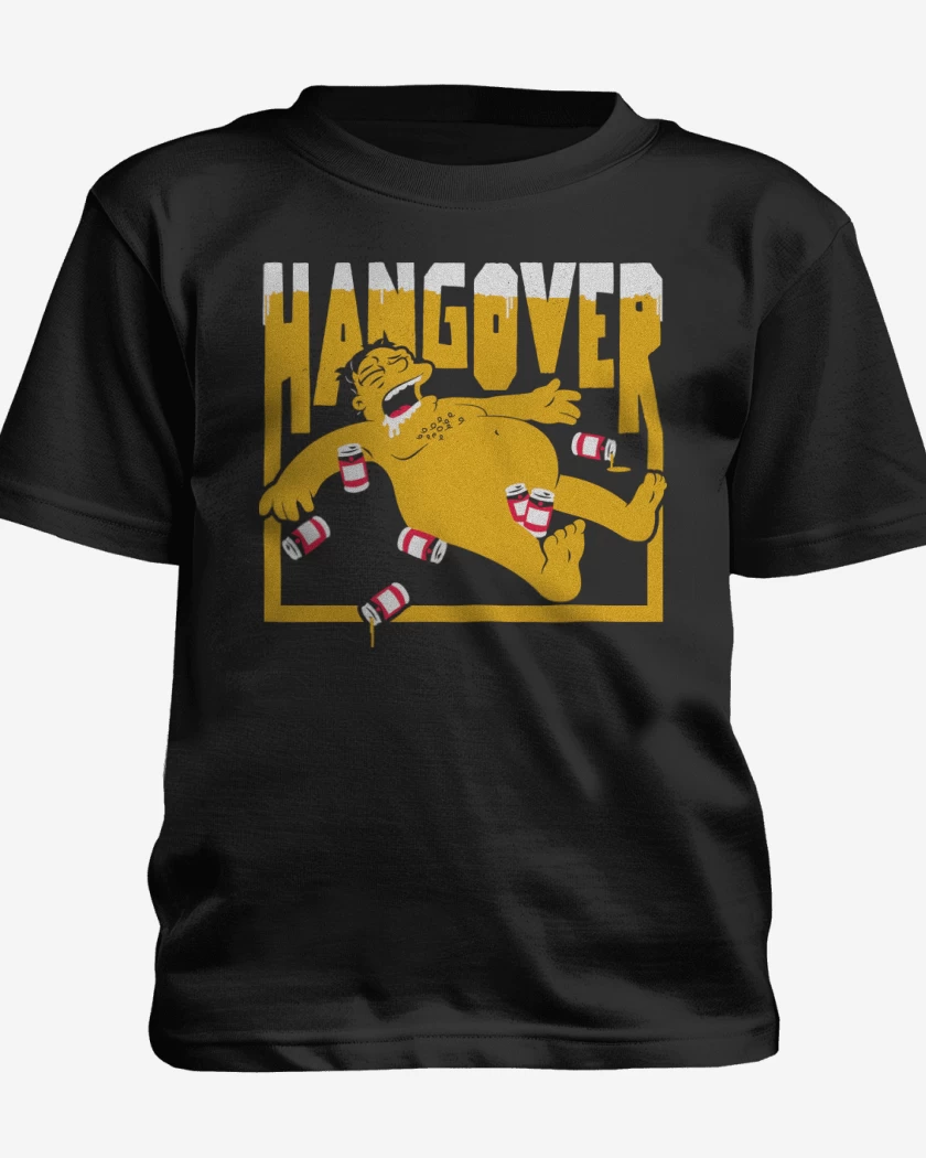 Polera de niño Negro de Barney Hangover