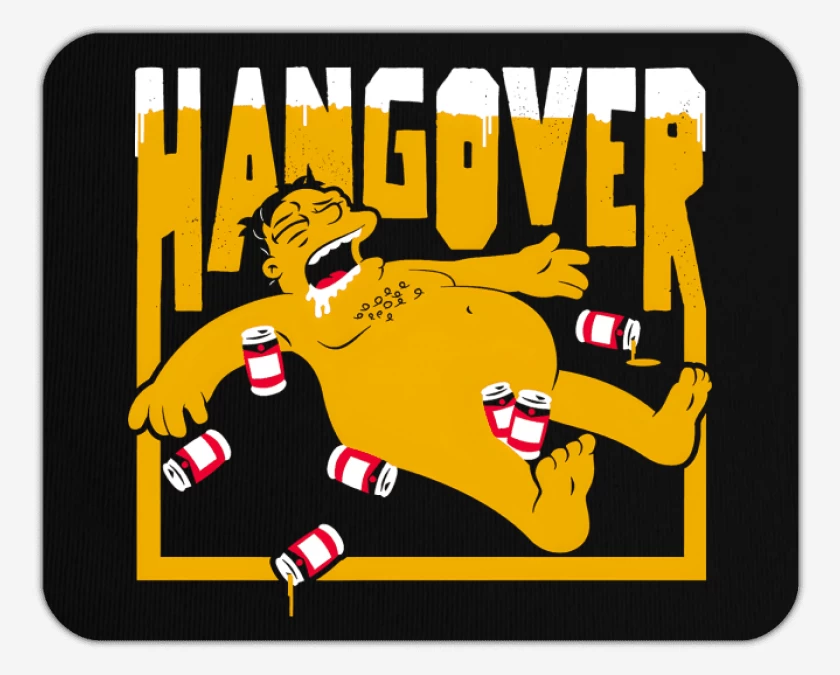 Mousepad Barney Hangover