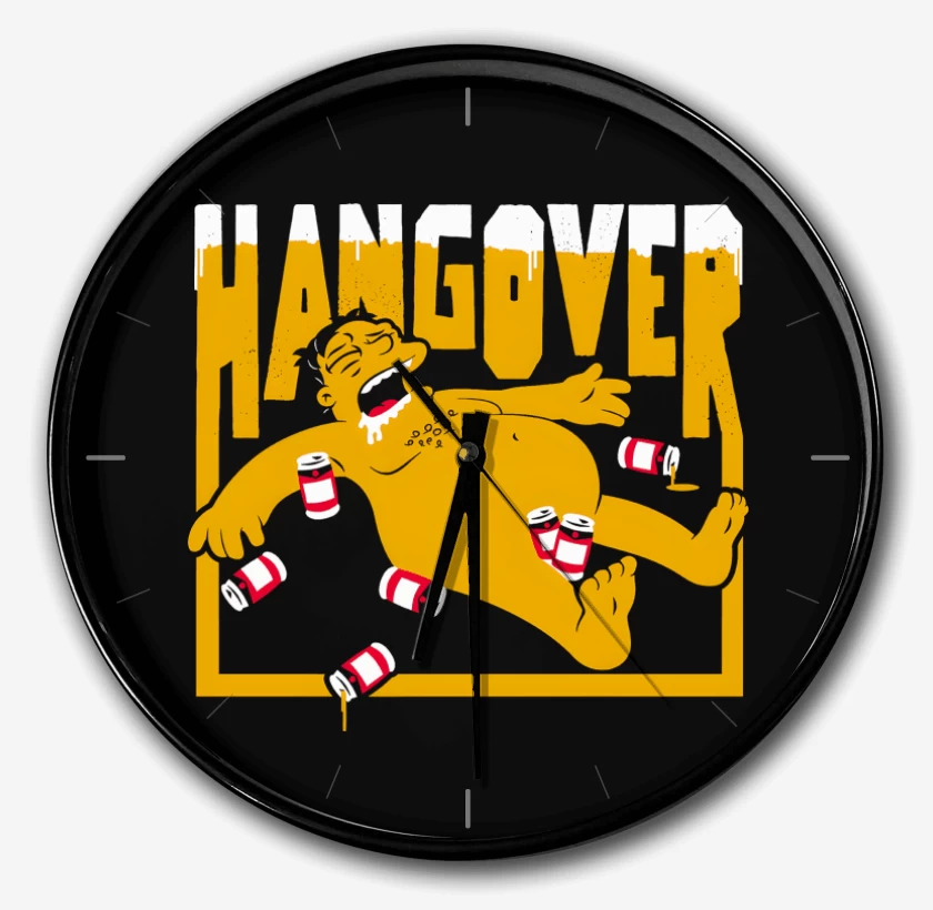 Reloj Negro de Barney Hangover