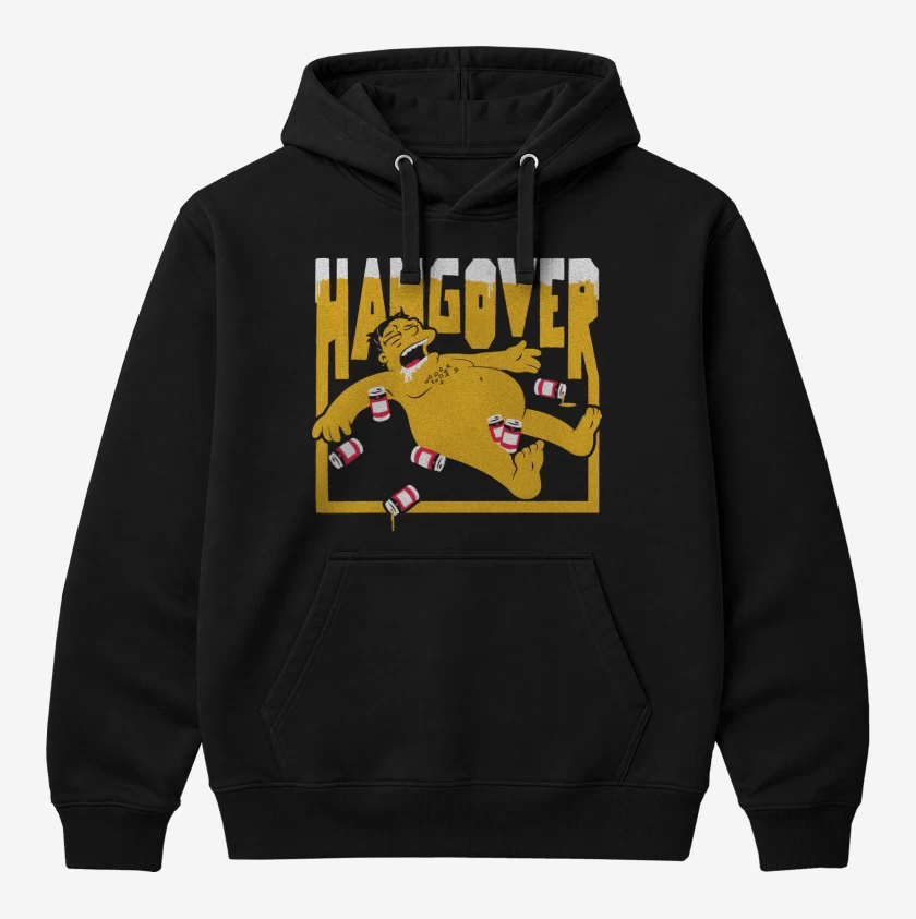 Polerón Canguro Negro de Barney Hangover