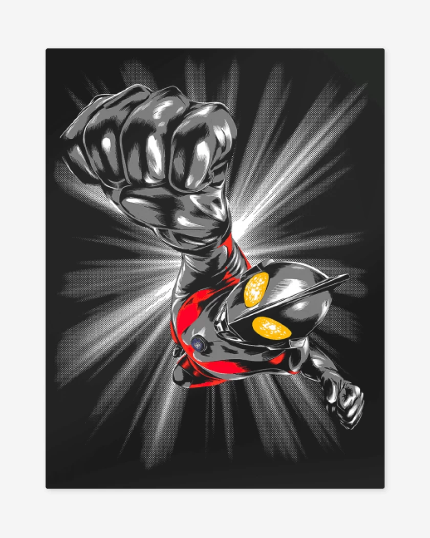Print metalico Negro de Ultrahombre