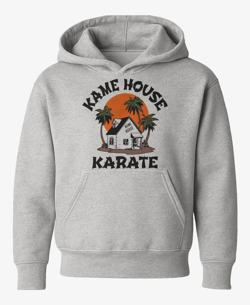 Poleron de niño Gris Melange de Kame House Karate