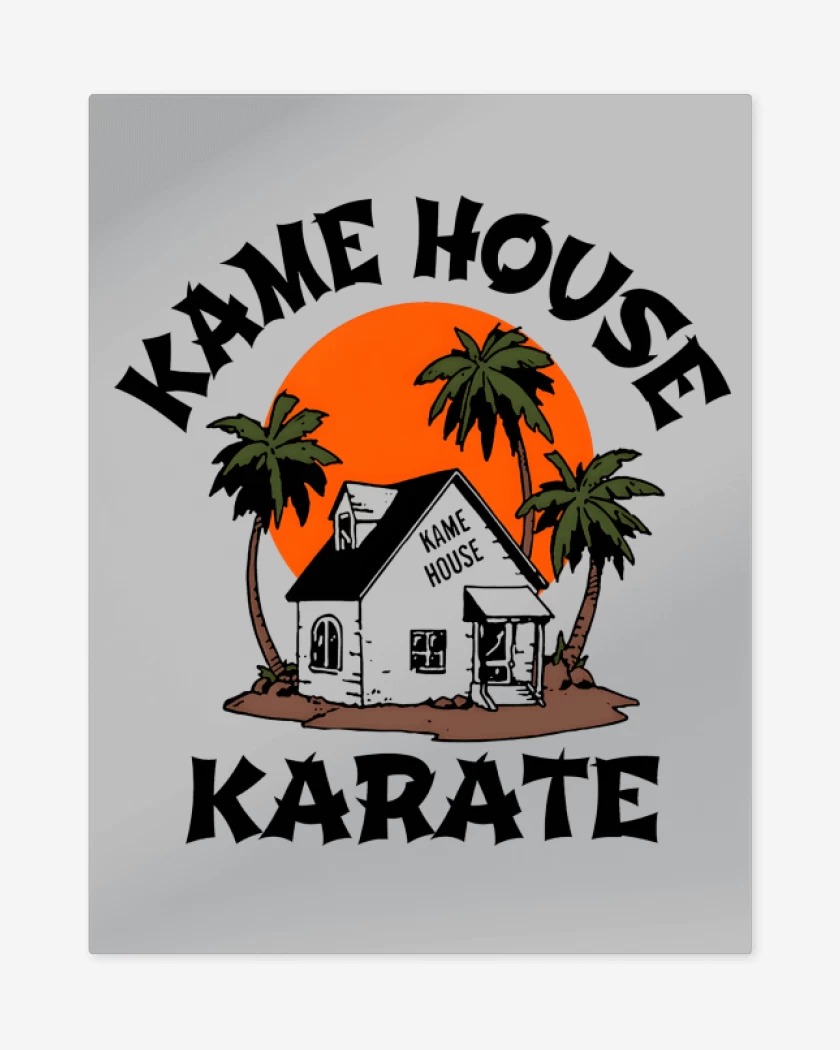 Print metalico Gris Melange de Kame House Karate