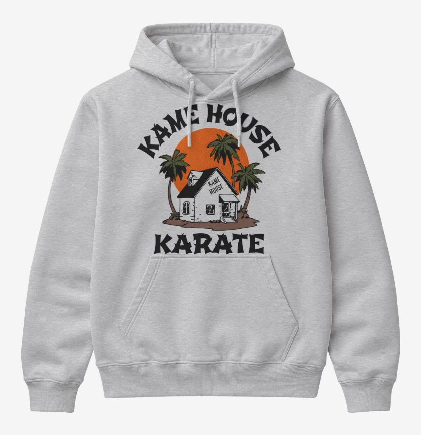 Poleron Canguro básico Gris Melange de Kame House Karate