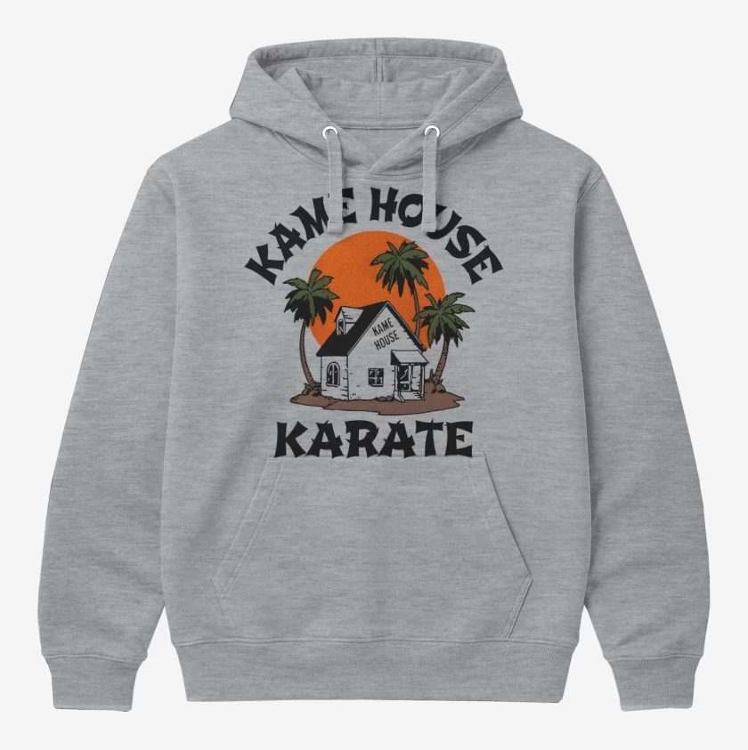 Polerón Canguro Gris Melange de Kame House Karate