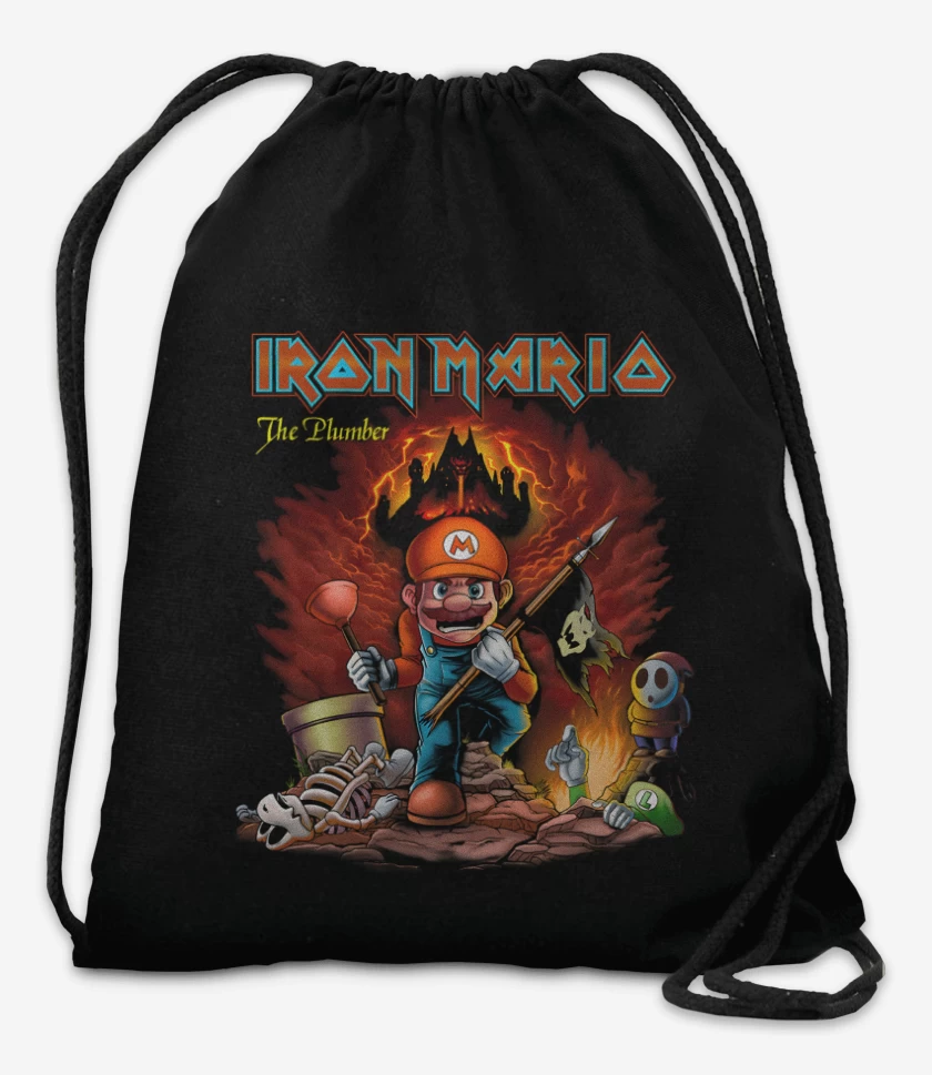 Mochila Negro de Iron Bigote