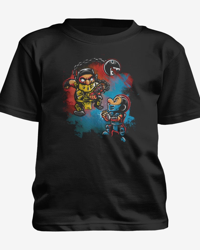 Polera de niño Negro de Bigote Kombat