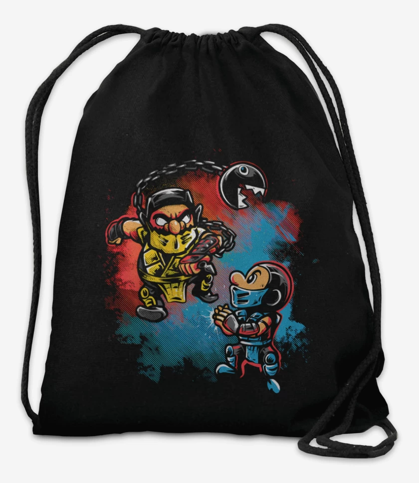 Mochila Negro de Bigote Kombat