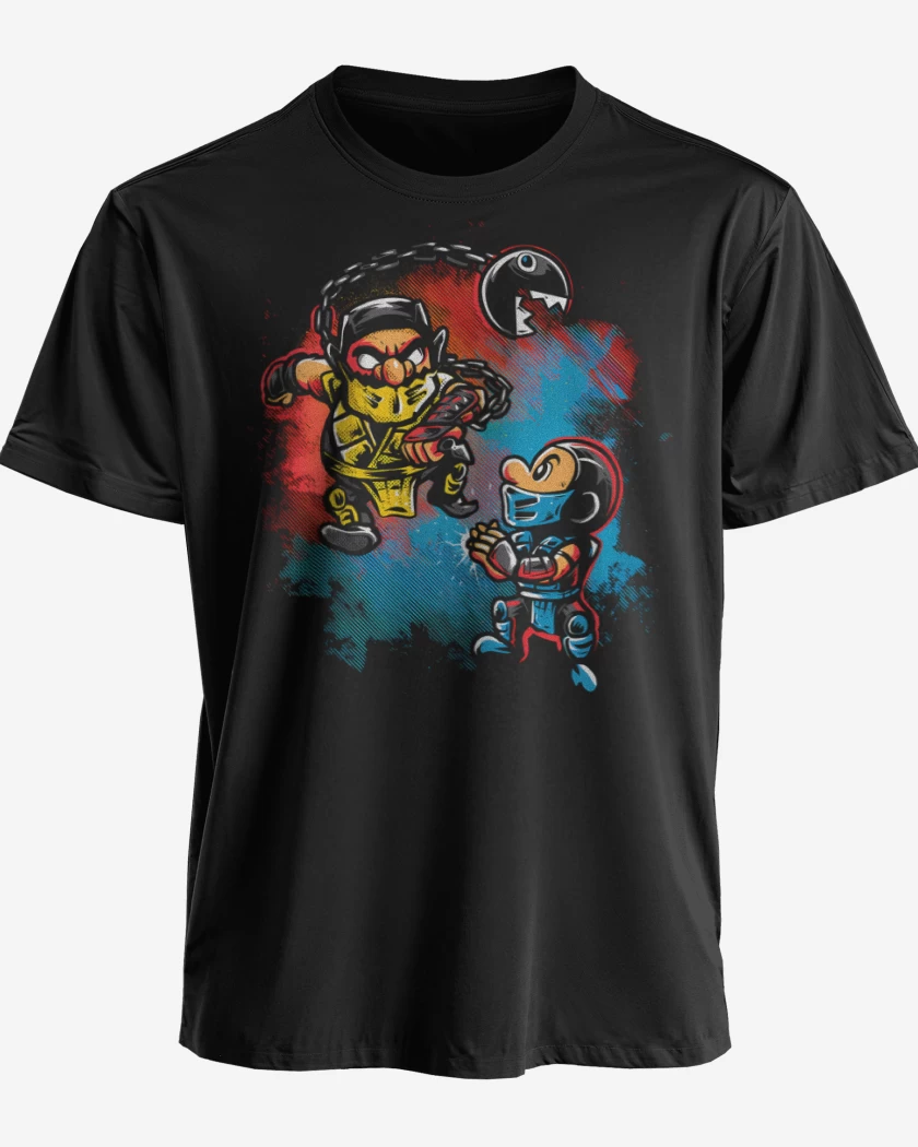 Polera premium Negro de Bigote Kombat
