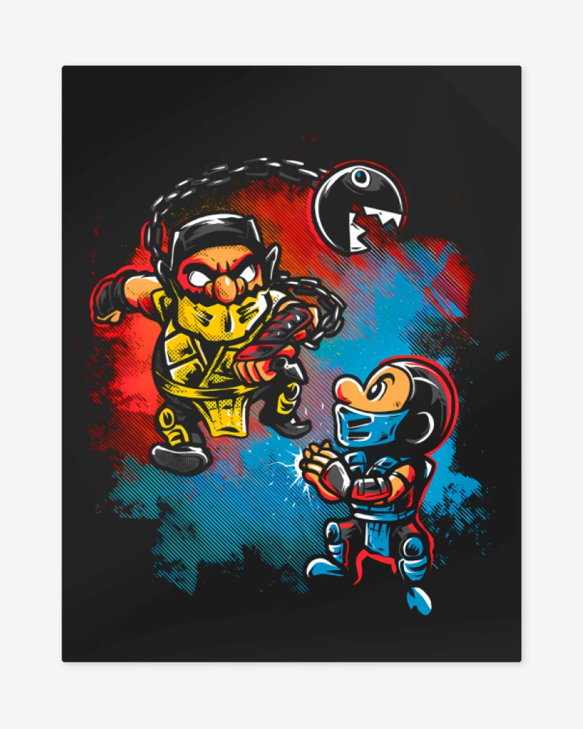 Print metalico Bigote Kombat