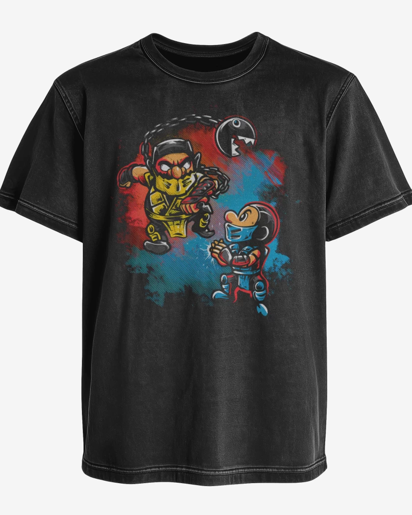 Polera desgastada Bigote Kombat