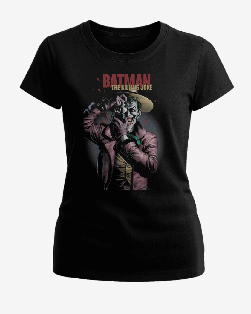 Polera de Mujer Negro de La Broma Asesina