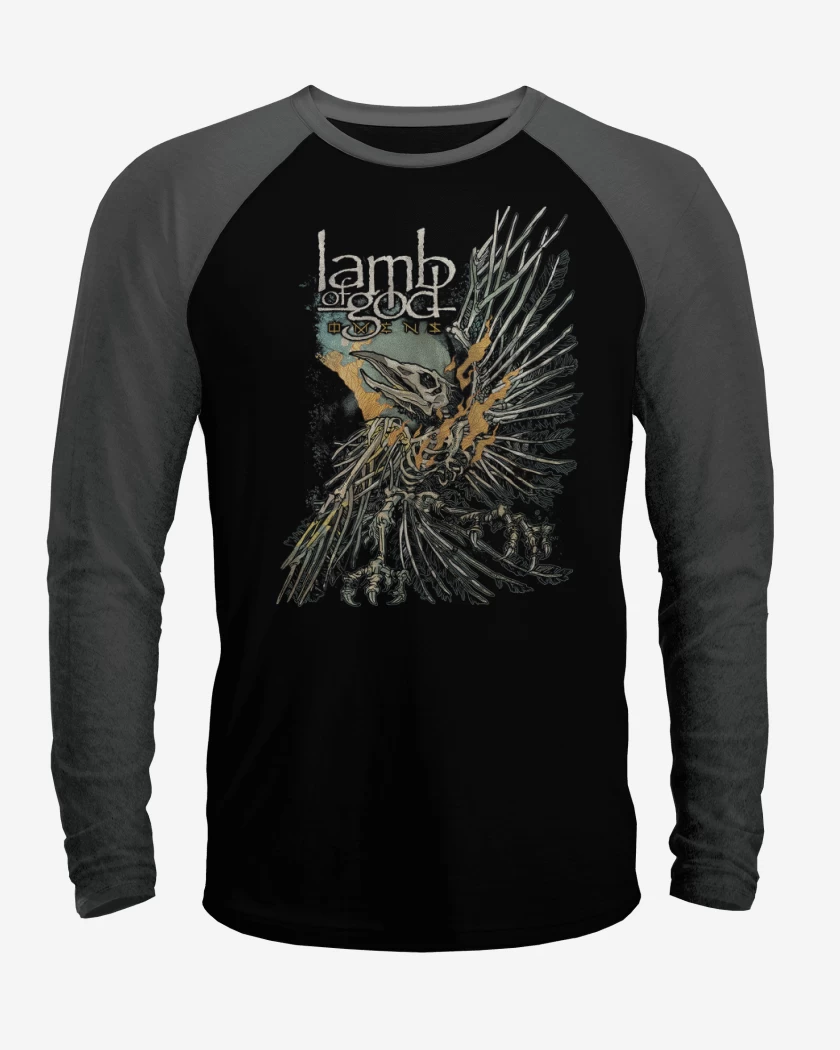 Polera Raglan Negro / Negro Heather de Omens