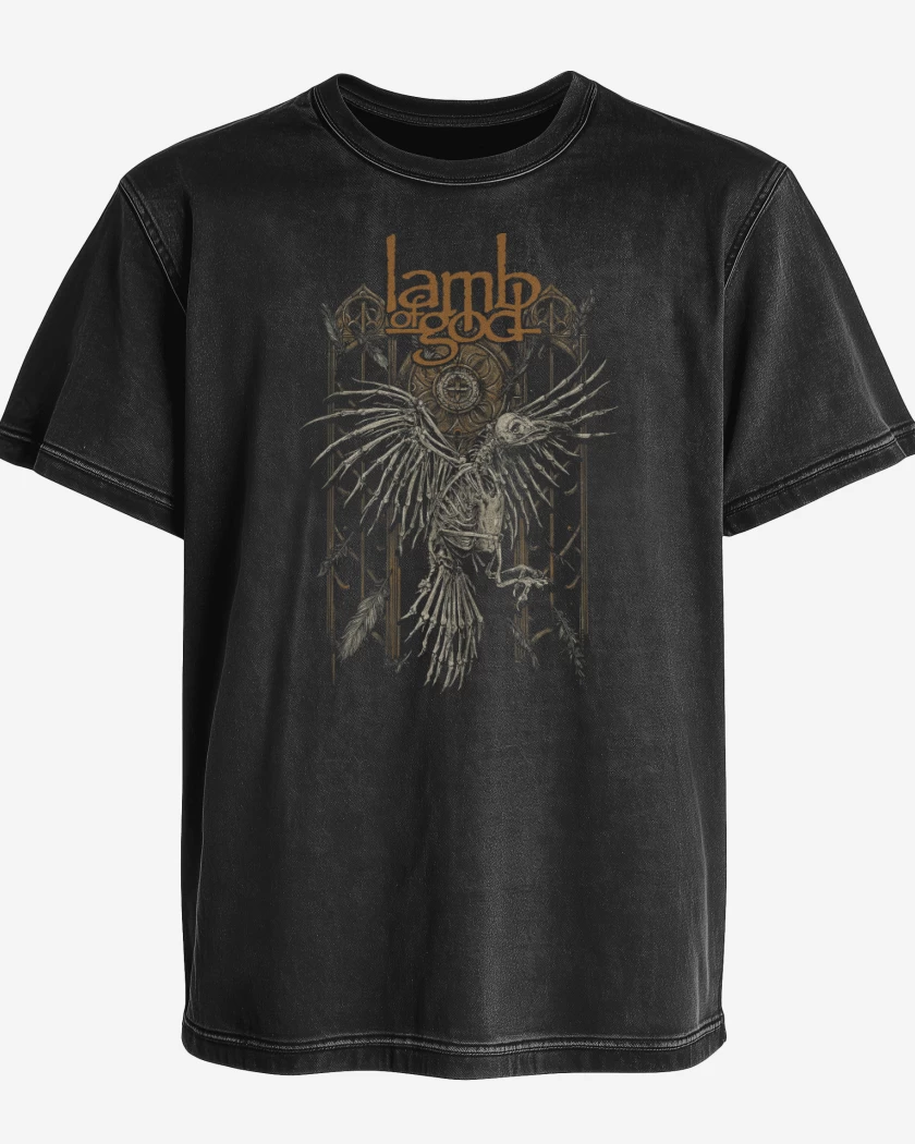 Polera desgastada Cuervo Muerto