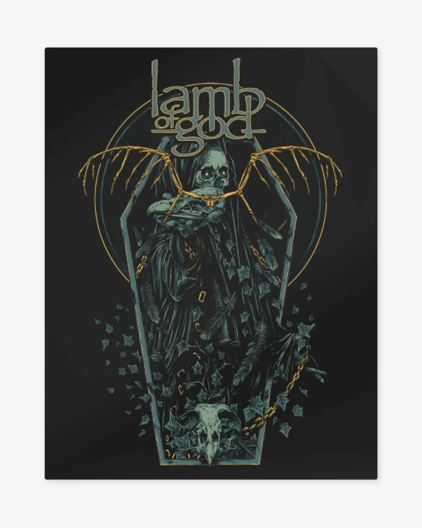 Print metalico Negro de Death of God