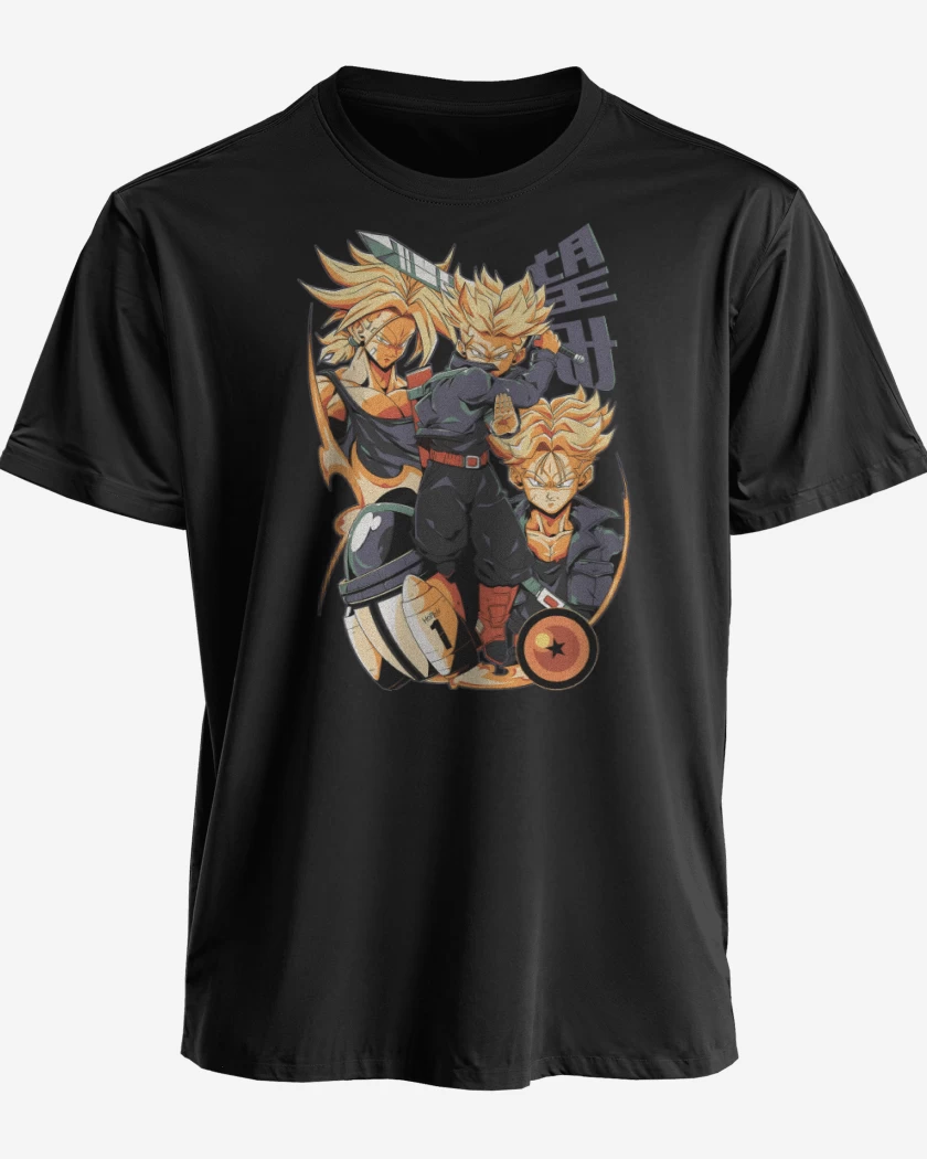 Polera premium Negro de Viajero del Futuro