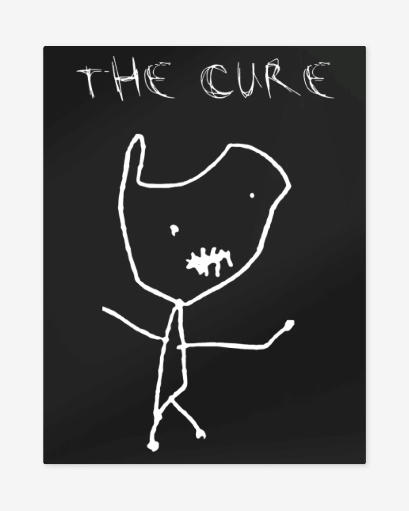 Print metalico Negro de The Cure Monster 
