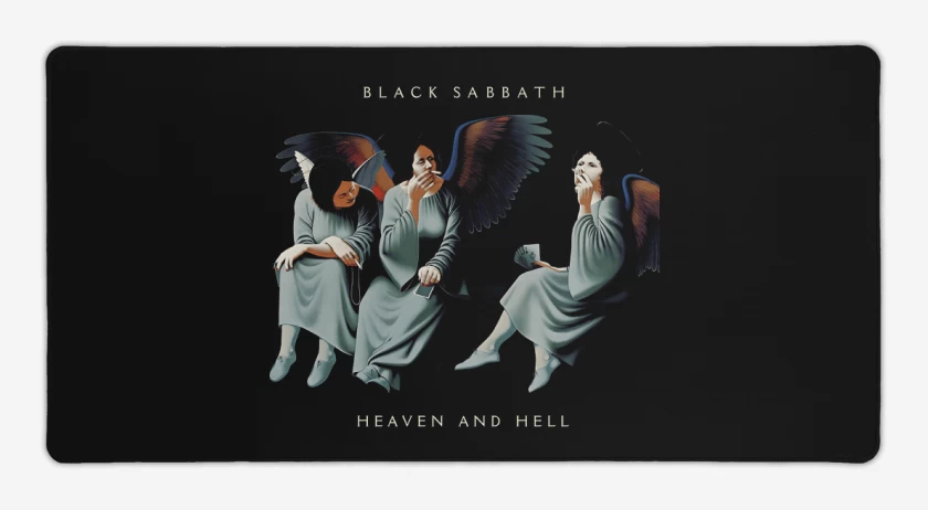 Mouse pad Gamer Negro de Heaven and Hell