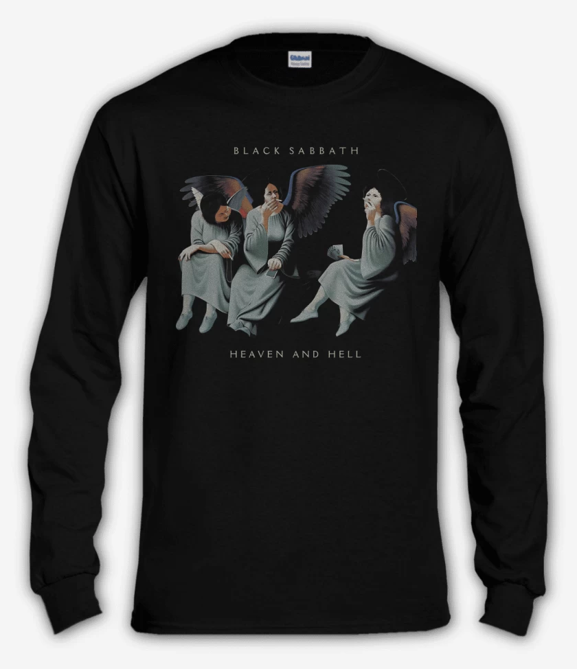 Polera manga larga Negro de Heaven and Hell