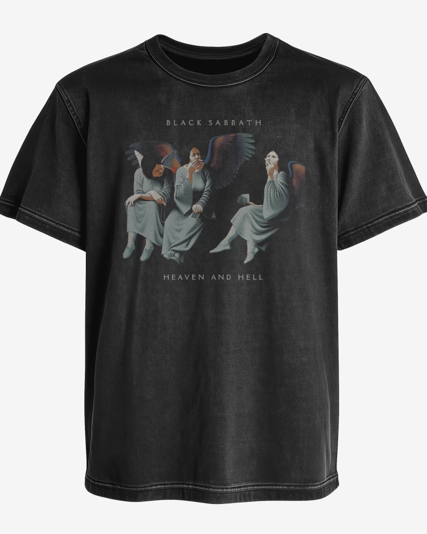 Polera desgastada Heaven and Hell