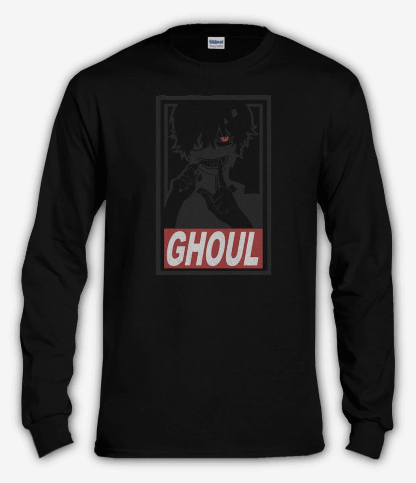 Polera manga larga Negro de Ghoul