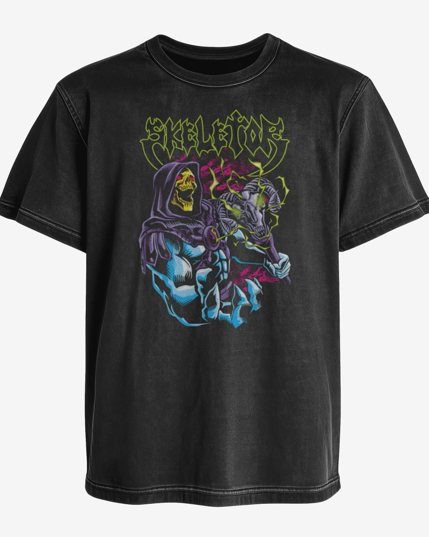 Polera desgastada Negro de Morbid Master 